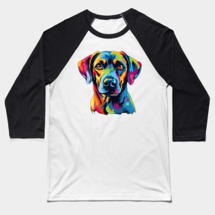 Colorful Dog Labrador Retriever For Dog Lovers Baseball T-Shirt